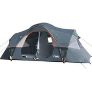 UNP Camping Tent 10-Person-Family Tents, Parties, Music Festival Tent, Big, Easy Up, 5 Large Mesh Windows, Double Layer, 2 Room, Waterproof, Weather Resistant, 18ft x 9ft x78in